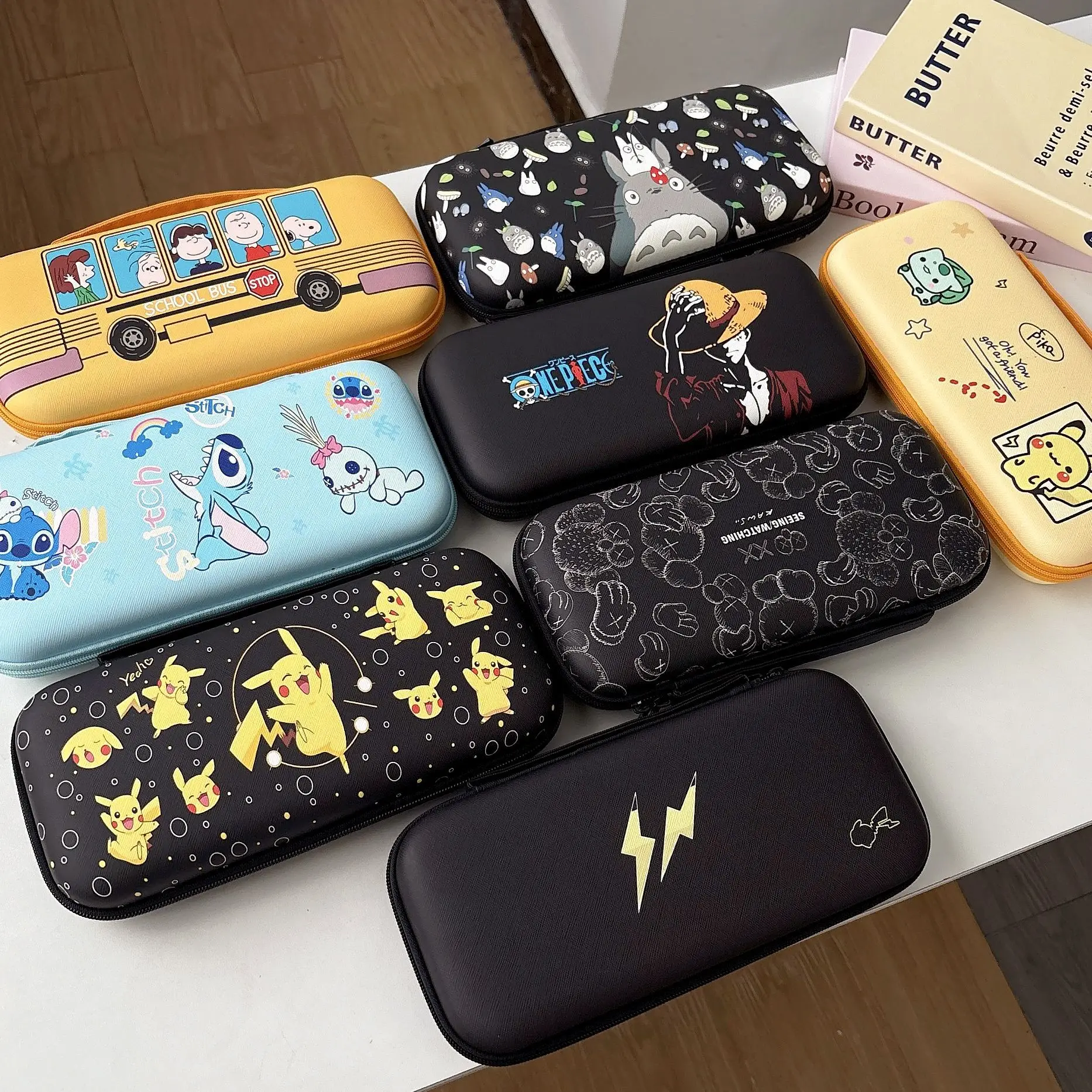 Bolsa de Armazenamento Portátil Antirriscos e à Prova de Choque em PU com Alça e Zíper para Nintendo Switch 2