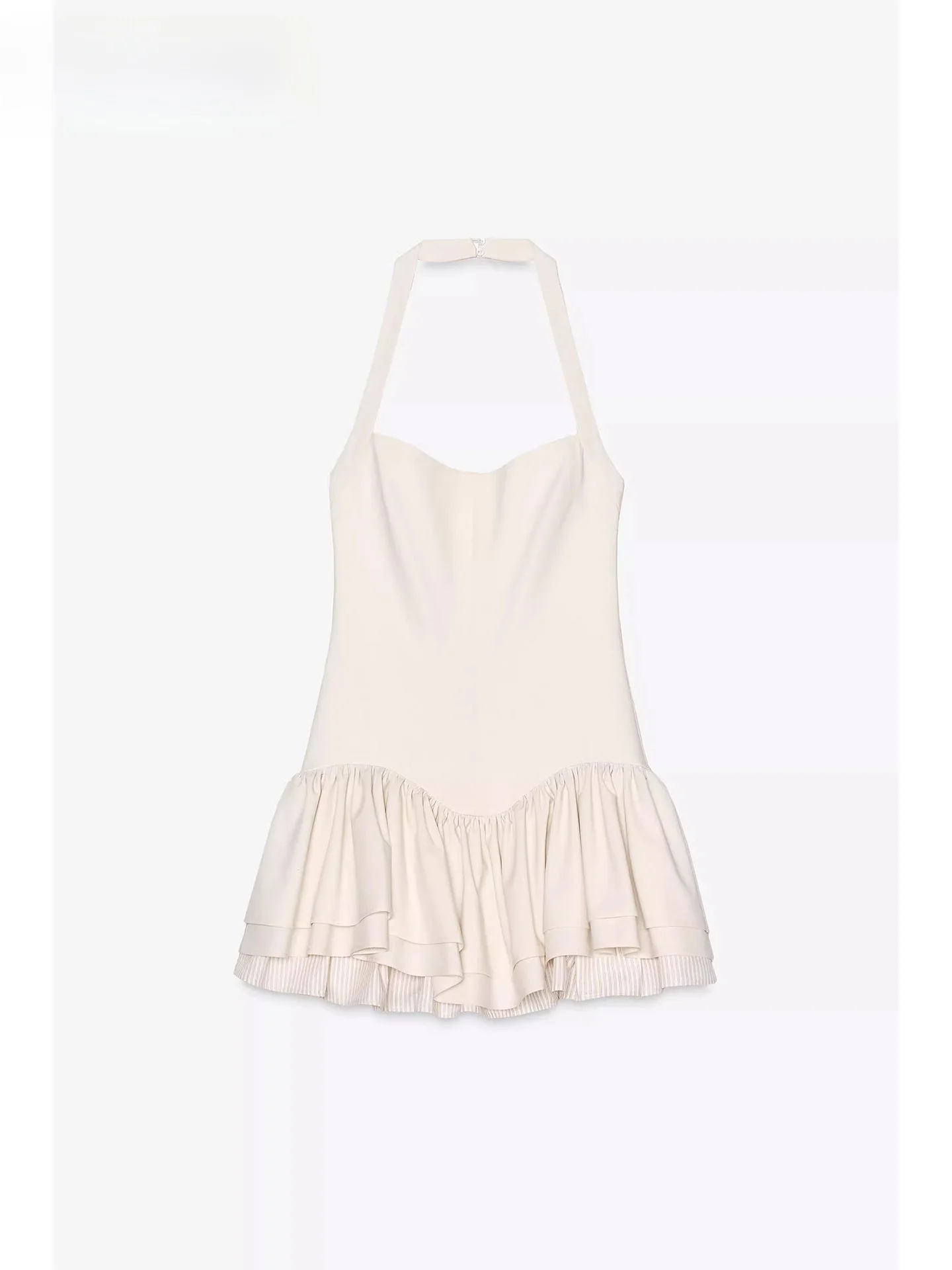 Doce bonito listrado em camadas decorativo pendurado ne macacão sle dr zarfha 2025 nova chegada temporada de verão scela