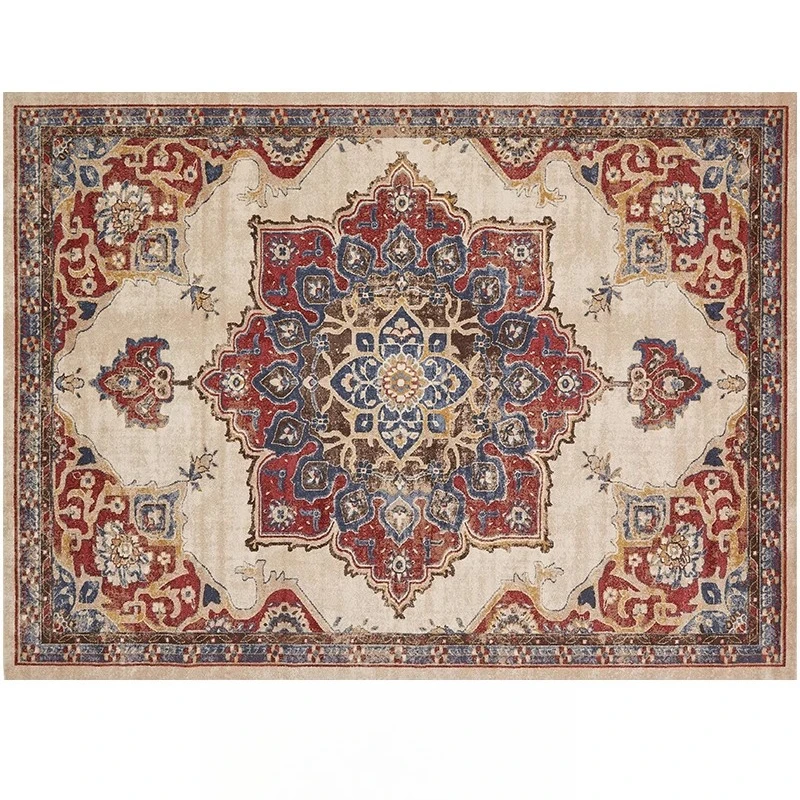 

American retro ethnic style carpet living room bedroom bedside sofa coffee table mat Posey
