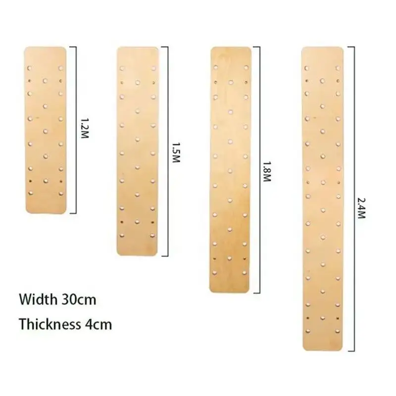 Kids Training Gym Challenging Exercise Wall Mounted Fitness Wooden Climbing Peg Board 2.4M