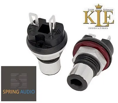 Australia KLE Perfect Ultimate Silver Version RCA Socket Audiophile HiFi Audio Lotus Connector