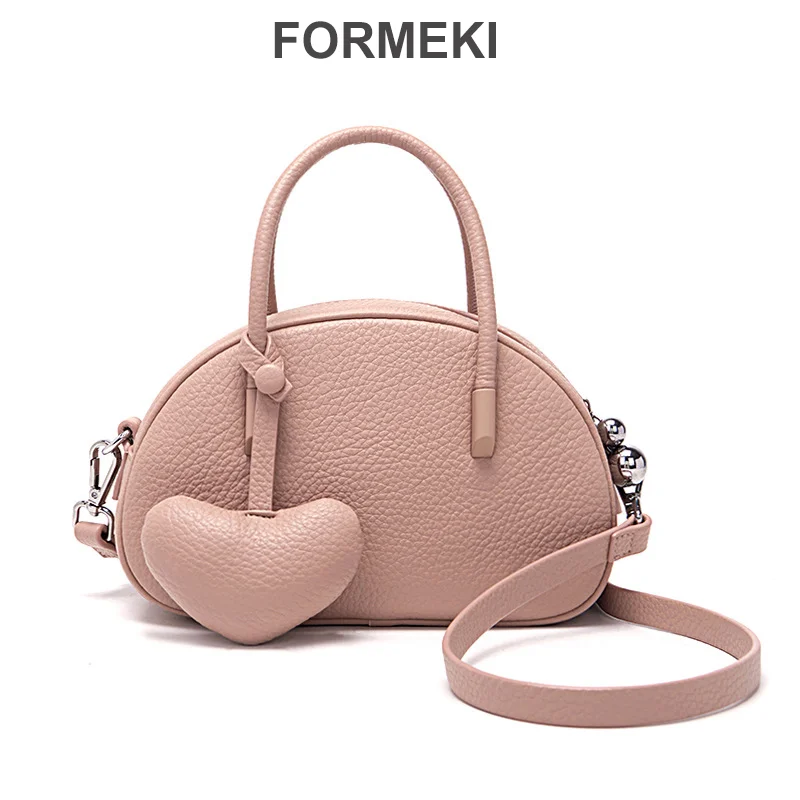 

Formeki 5 Colors Handbag For Women 2023 Luxury Desinger Heart Crossbody Bag Solid Concise Ladies Femlae Bag