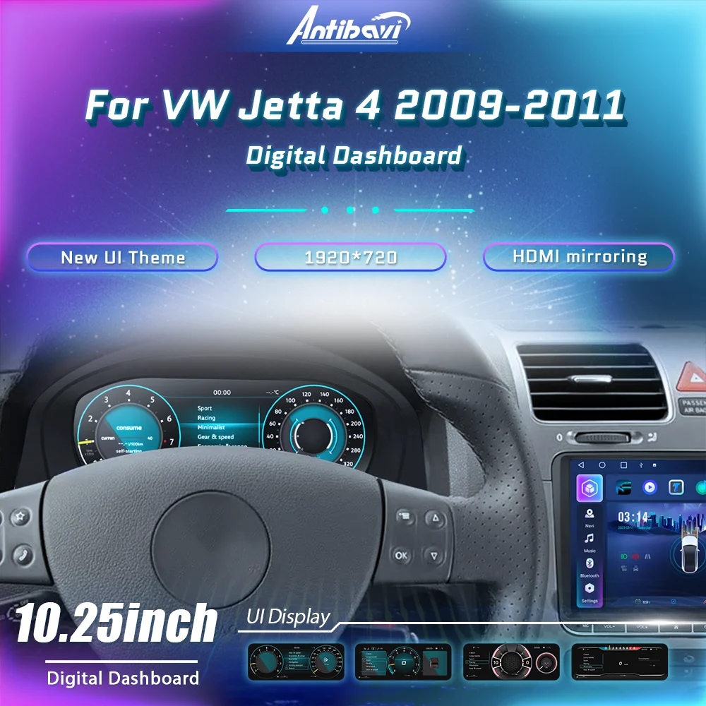 Cruscotto Digitale Cluster Per Volkswagen Jetta 2006 7 8 9 10 11 Anni Auto Lcd Paneel Tachimetro Virtuele Cockpit Voor