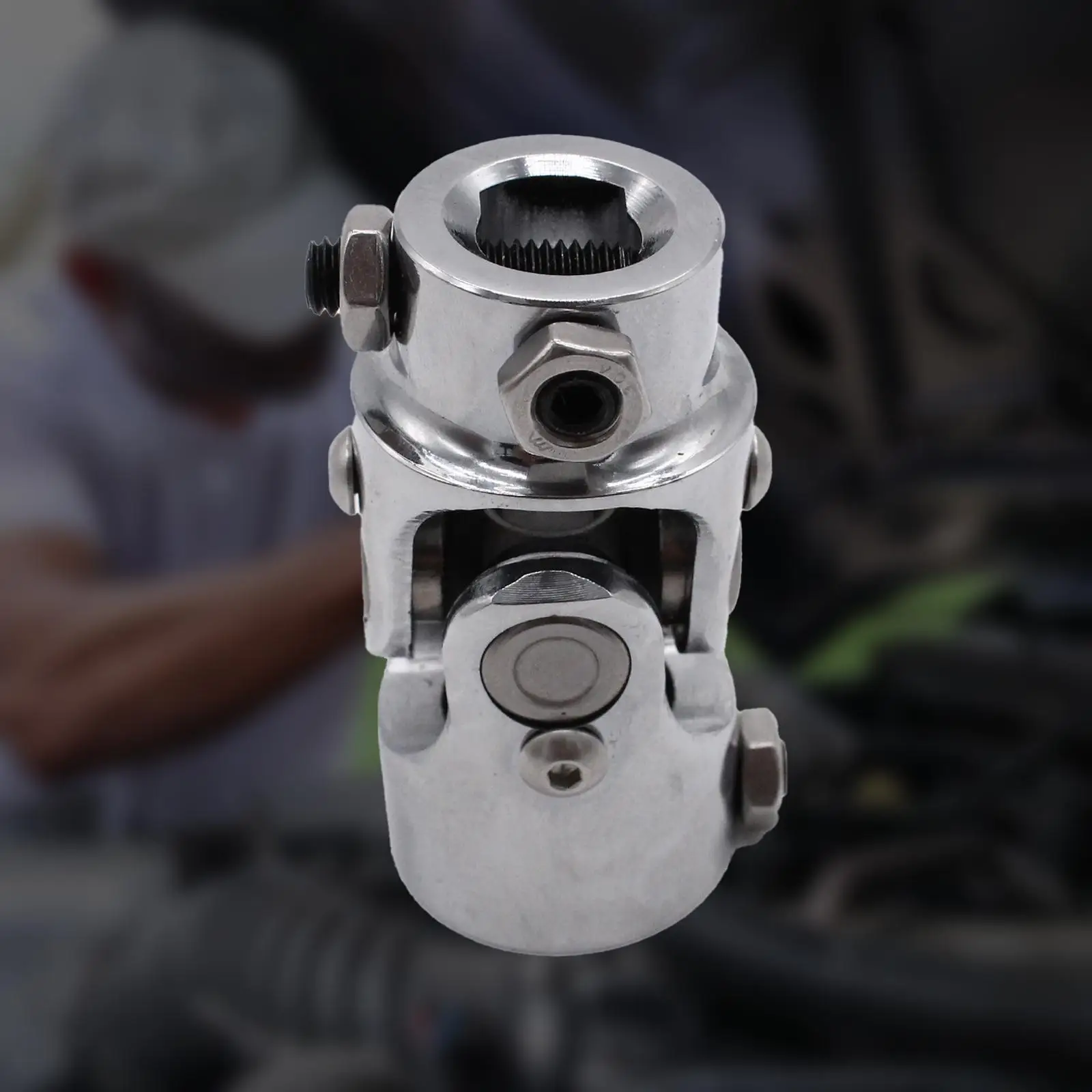 

1inch DD x 3/4inch DD Steering U Joint Alloy Steel Easily Install Professional Spare Parts Silvery Universal Accessory