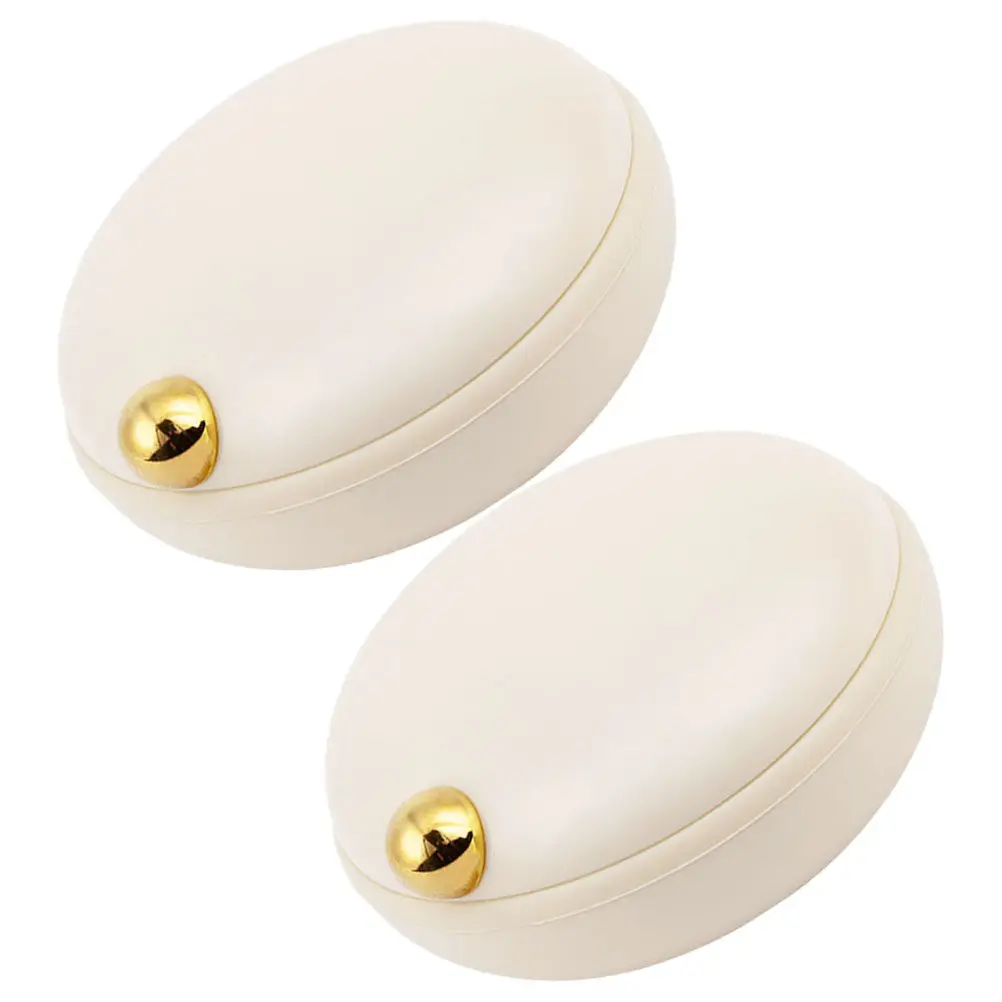 

Набор из 2 герметичных органайзеров для таблеток: портативный мини-кейс для хранения, дорожный контейнер, маленький легкий футляр для лекарств из АБС-пластика и силикона