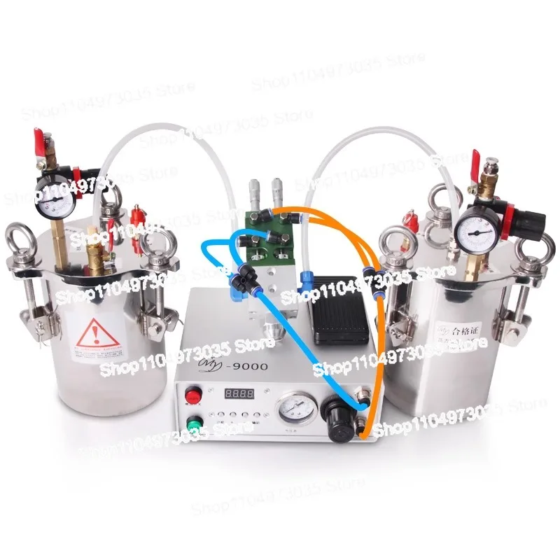 

AB Double Liquid Dispensing Machine Glue Filling Machine My716A Double Action Double Liquid Valve Dispensing Equipment