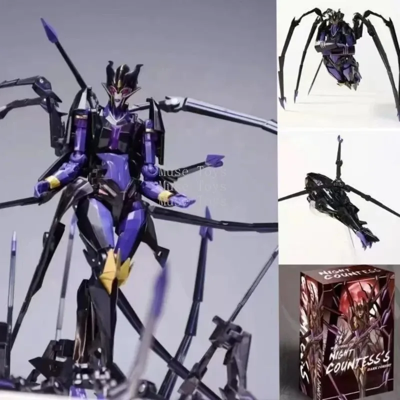In Stock 3rd Party Transformation Robot Toy Night Countess Tfp Blackarachnia Voyager Scale Action Figures Collection Toy Gifts