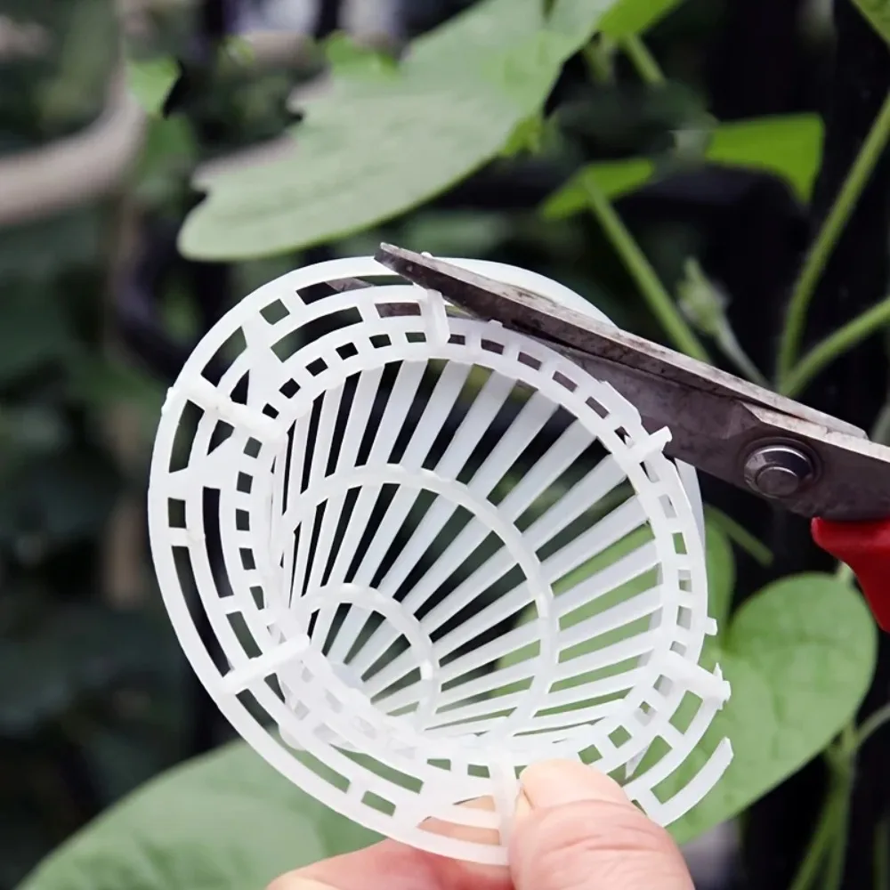 10pcs New PP Planters Mesh Cup Leak Proof Soil Leakproof Breathable Cup Conical Durable Grid Mat