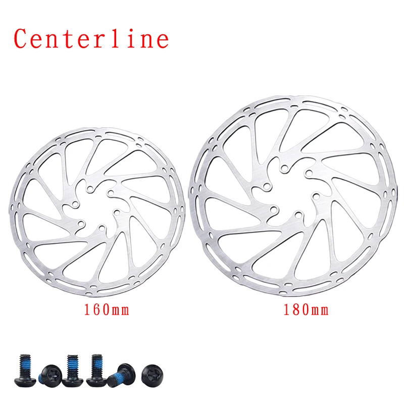 Centerline Disc 160/180mm Bicycle Brake Disc Rotor MTB Mountain Road Brake Rotors Disc 6-bolt Screw AVID MTB Bicycle Disc Brake