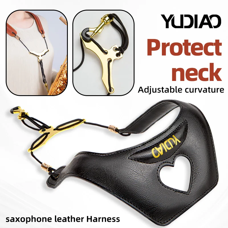 

New E-Flat Alto and Tenor Universal Saxophone Pressure-Reducing Double Shoulder Strap Electric Wind Instrument Neck Strap