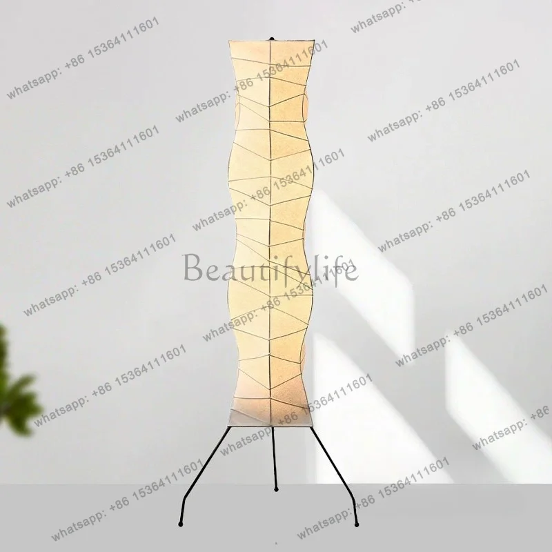 YJ Japanese silk wabi-sabi wind floor ornament can illuminate Song Dynasty aesthetics bedroom atmosphere decoration