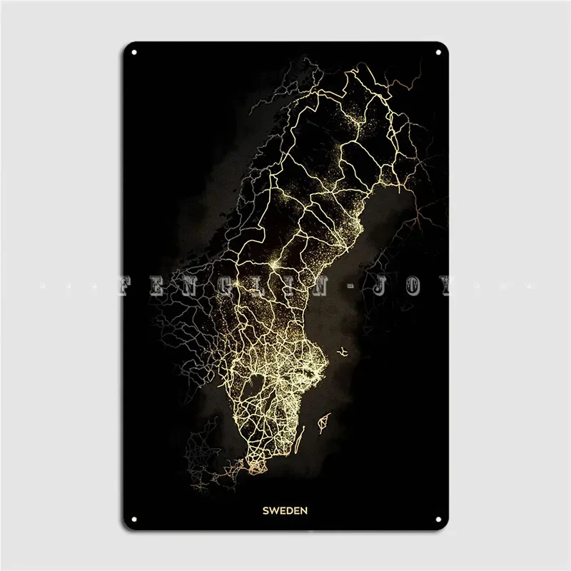 Sweden Metal Sign Cinema Kitchen Cave Pub Decoration Wall Decor Tin Sign Posters