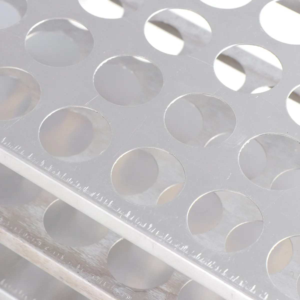 40x22.5 Laboratory Tube Rack Sturdy Aluminum Test Tube Organizer Easy Clean Storage for Science Lab Centrifuge Tubes