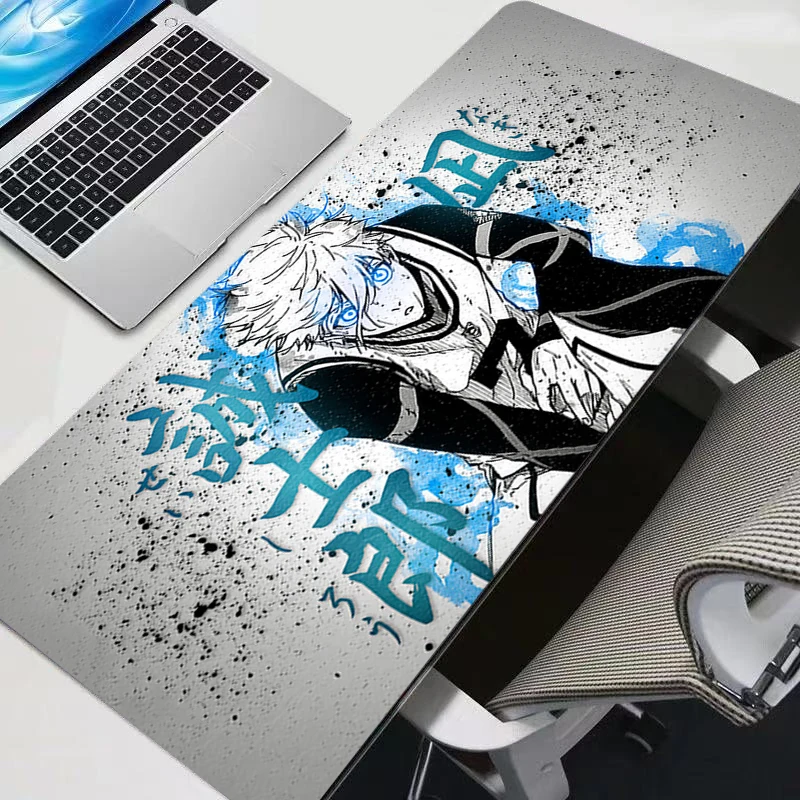 

E-sports Mouse Pad 90x40cm Gaming Accessories Notbook Computer Speed Mini Pc Gamer Keyboard Pad Desk Mat B-blue Lock Mousepad