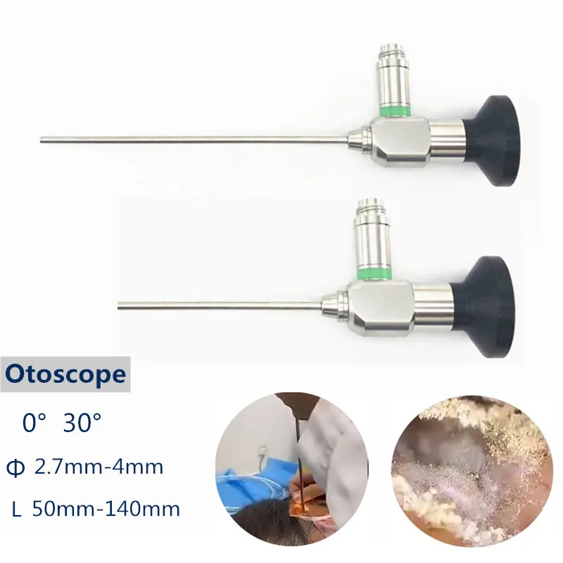 HD Diameter 2.7mm 3mm 4mm 0 30 degree Rigid Endoscope Otoscope Otoscopy Ear Endoscopy Camera