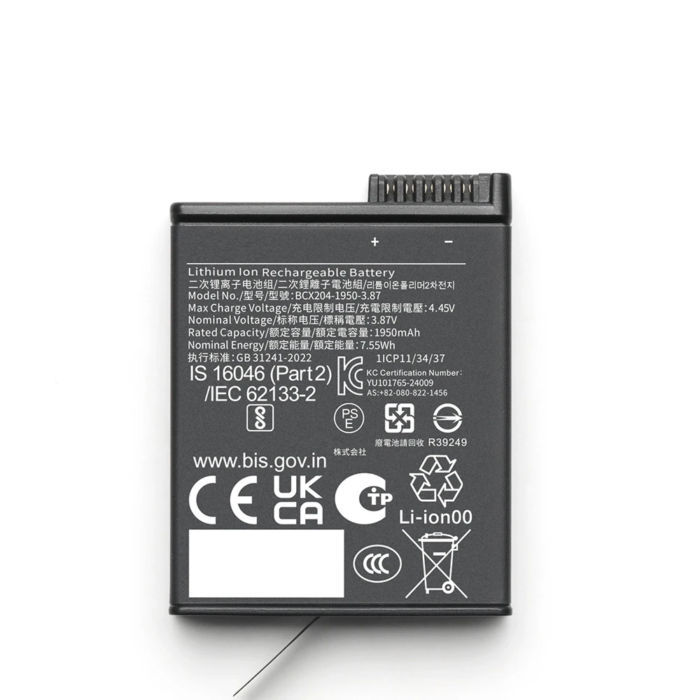 Bateria de resistência aprimorada, resistente ao frio e ao calor de substituição para dji osmo action 5 pro action 3 action 4 6 osmo 360