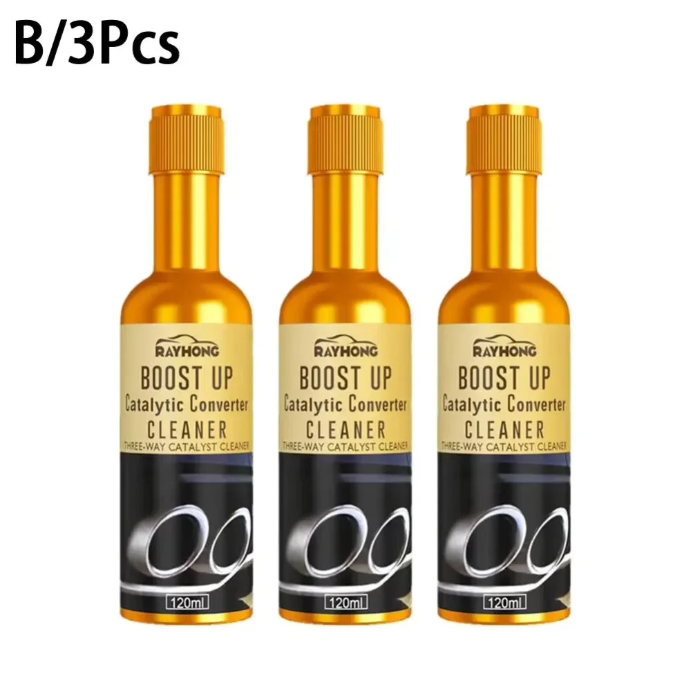 

3pcs 120ml Promotion Car Catalytic Converter Cleaners To Automobile Engine CSV Clean Accelerators Catalysts Easy Cleaner