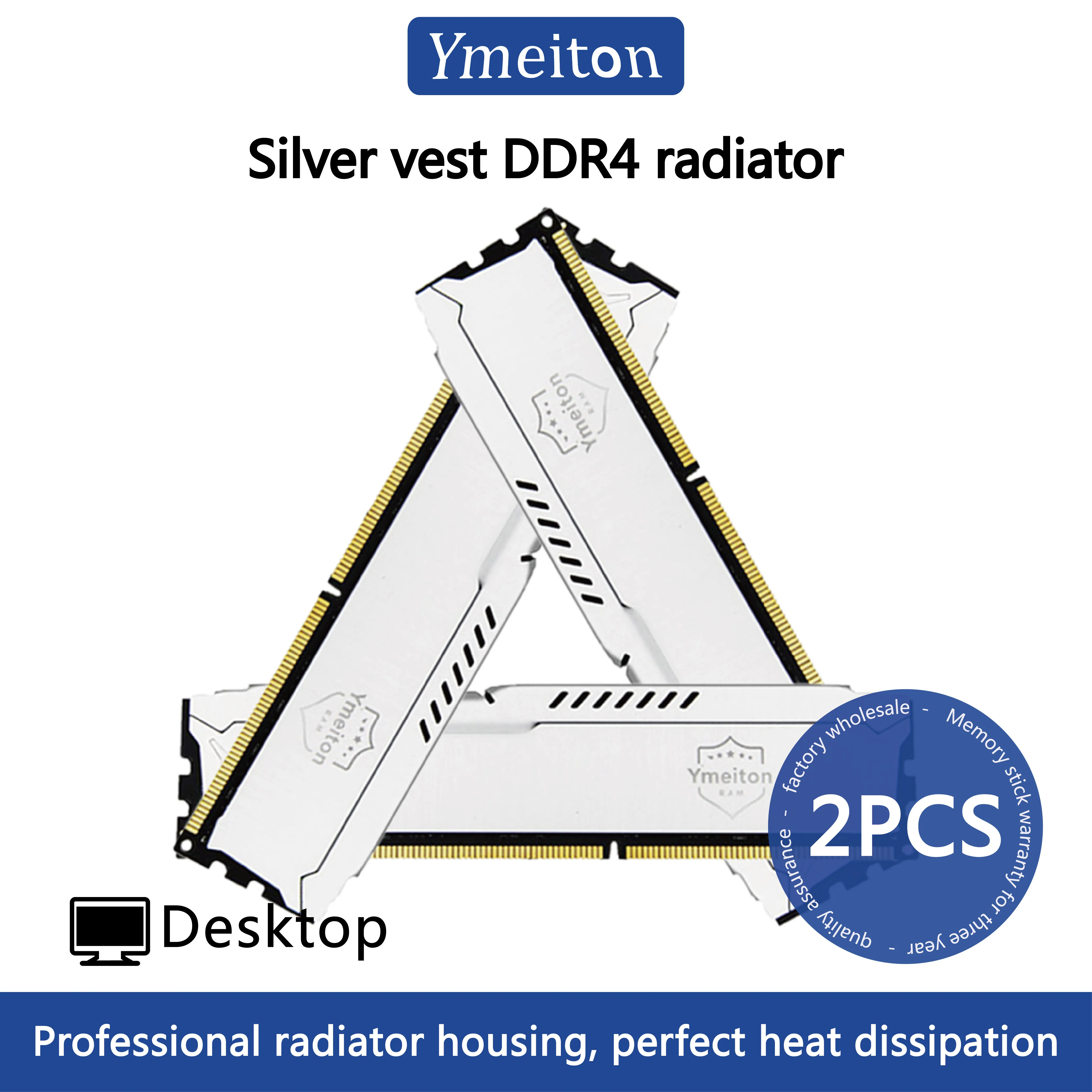 2PCS Ymeiton pc memoriam ram ddr4 Memoria Desktop Memory  4GB 8GB 16GB 32GB 2666MHz 3200MHz DIMM DDR4 RAM wholesale
