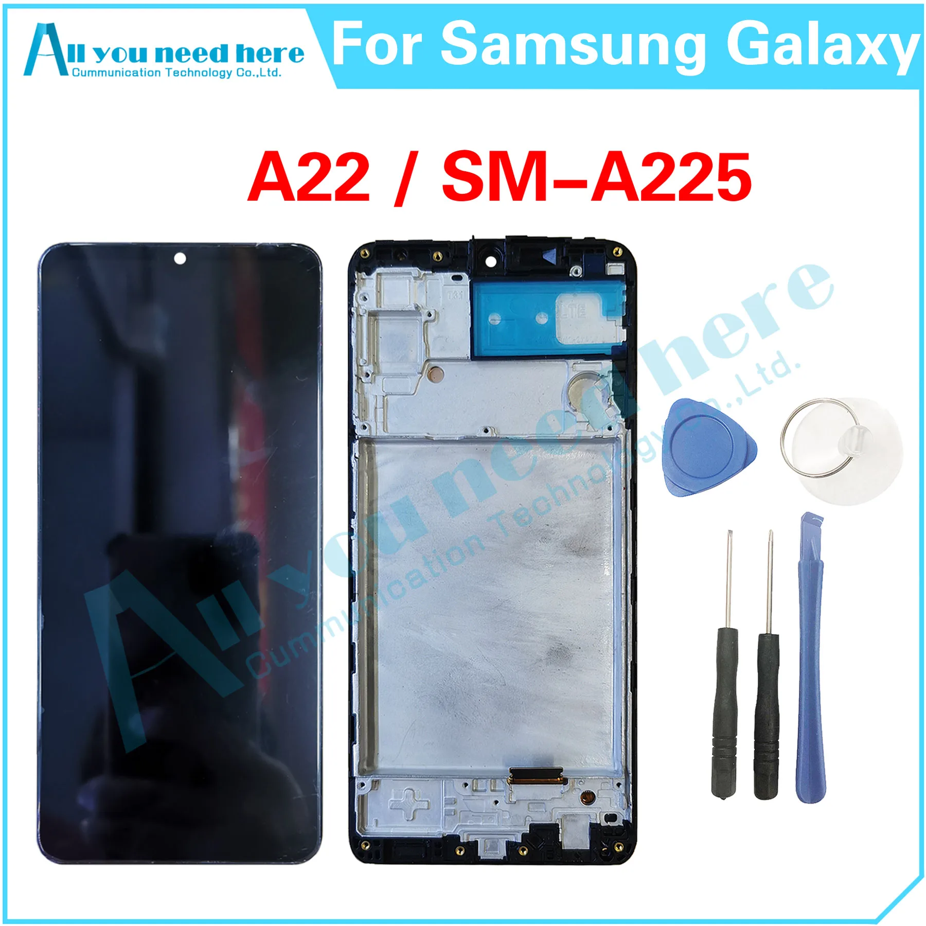 

100% Test For Samsung Galaxy A22 A225 A225F A225M LCD Display Touch Screen Digitizer Assembly Repair Parts Replacement