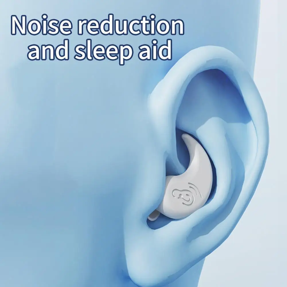 Anti Noise Silicone Earplug Sleep Noise Reduction Ear Plug Canceling Soundproof And Waterproof Swimming Soft Ear Protector