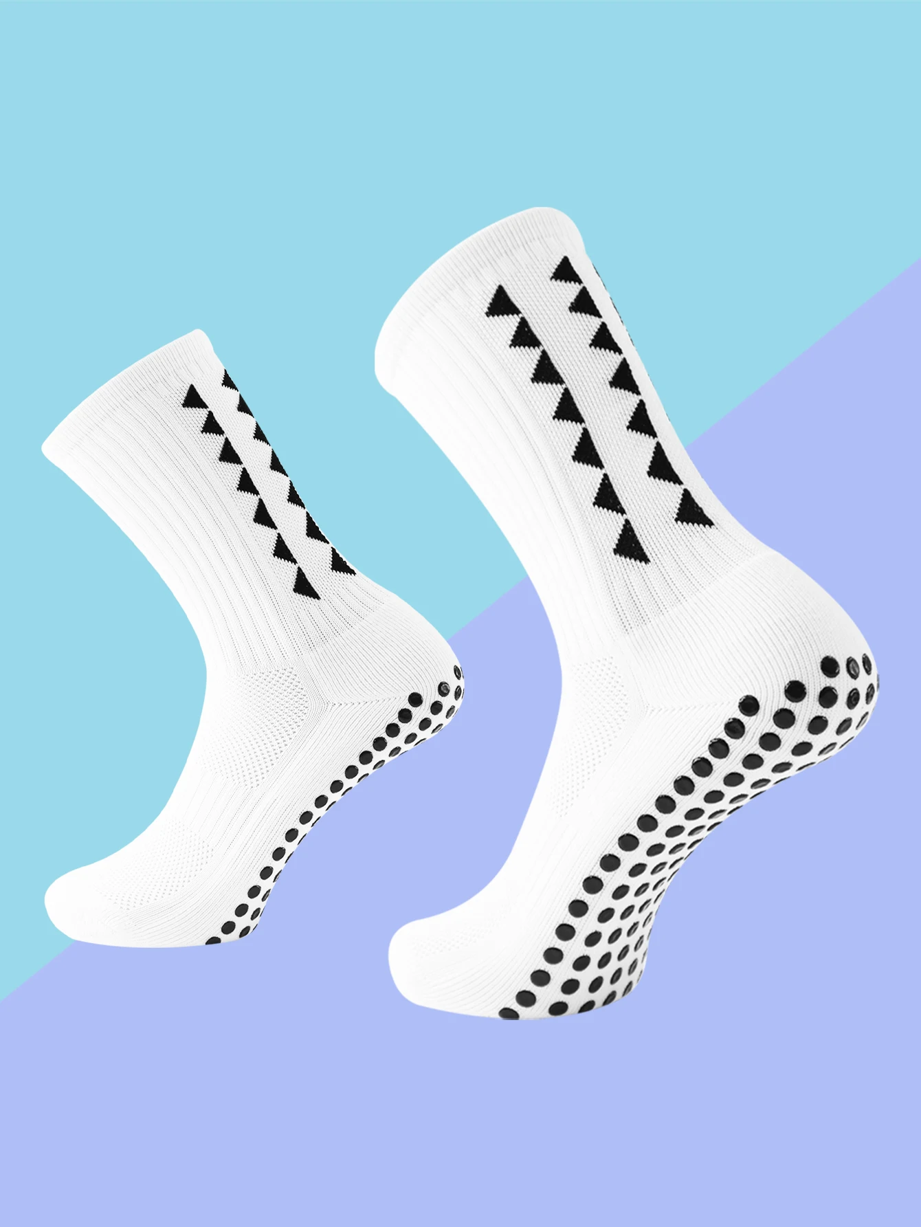 1 par de calcetines de fútbol para hombre con agarre, calcetines deportivos antideslizantes con almohadillas para fútbol/baloncesto/Hockey