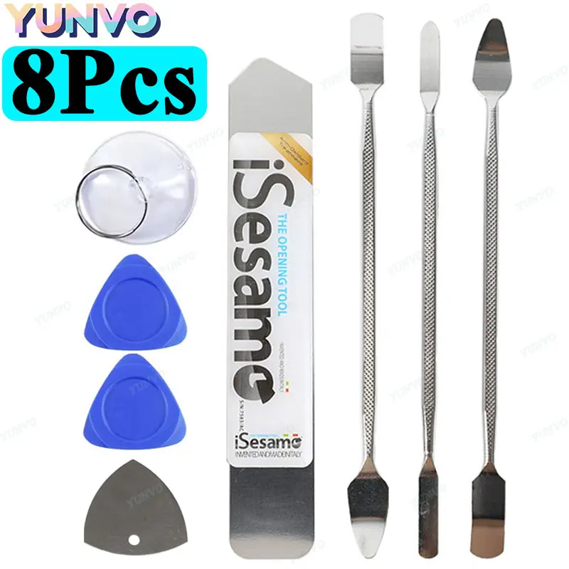 8pcs Pry Bar Multi-purpose Manual Disassembly Tool Computer Mobile Phone Tablet Appliances Bimetallic Head For More Convenient