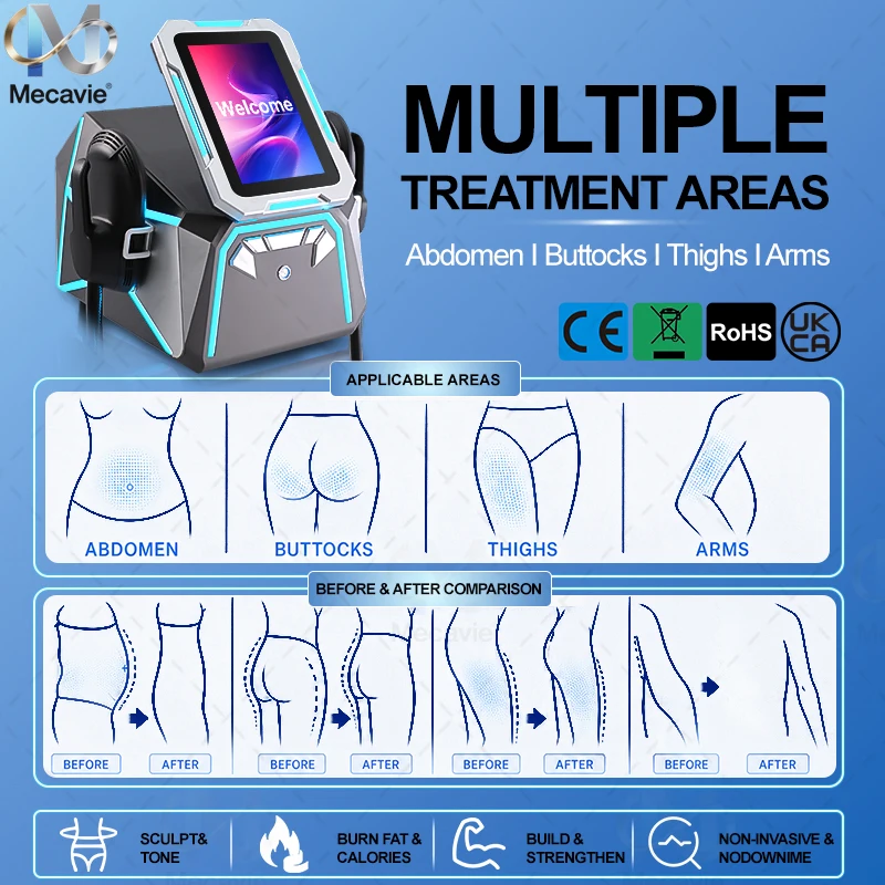 EmsNova HIEMT RF Body Sculpting Machine Dual Energy Muscle Building Fat Burning Non Invasive Body Contouring Equipment For Salon