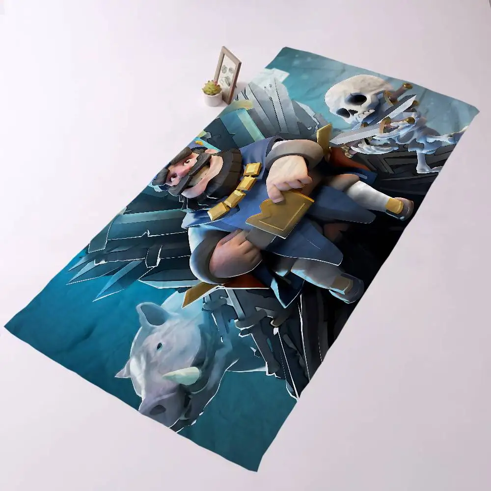 Game C-Clashs R-Royale Bath Towel Microfiber Soft Water Absorbing Breathable For Girl Kids Decorative Cartoon Beach Towel