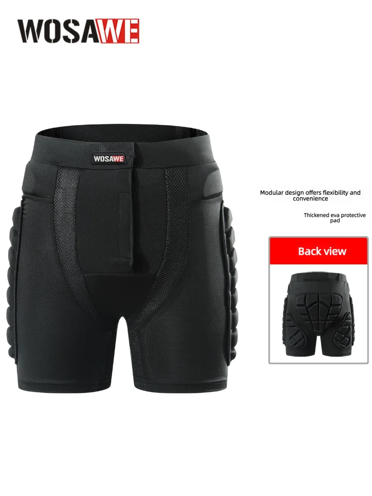 AliExpress WOSAWE Men Motorcycle Shorts Snowboard Sports Hip Butt Padded Short Pant Hockey MTB Bike Motocross Ski Shorts