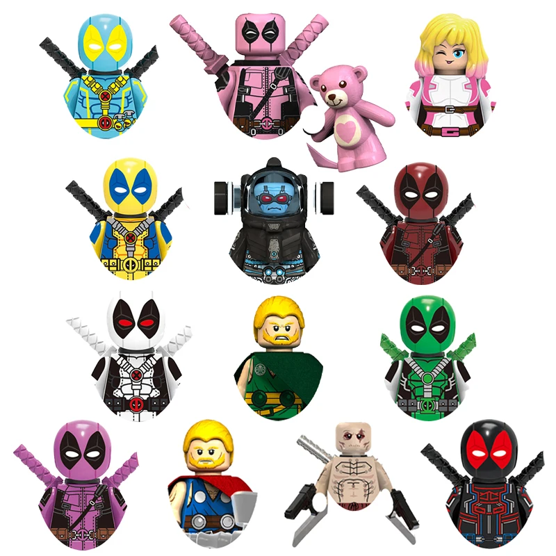 Bloques de construcción de XP028-035 de Marvel Legends para niños, Mini figuras de acción, regalos de fiesta