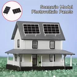 Simulation Miniature Solar Panel Model Kit Diy Building House Roof Layout Materials Diorama Accessory 1Pcs