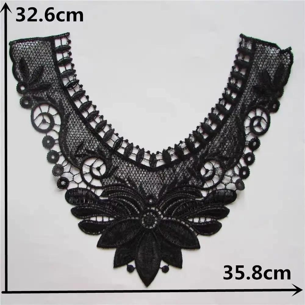 Fashion DIY Handmade Embroidery Sewing Hollow Collar Decoration Women's Clothes Pants Hollow Decal Accessories False Collar