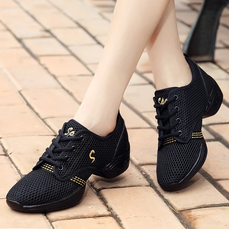 Light Breathable Women\'s Sneakers Dancing Shoes Soft Outsole Designer Shoes For Woman Jazz Dance Shoes Gym Trainer Zapatos Mujer