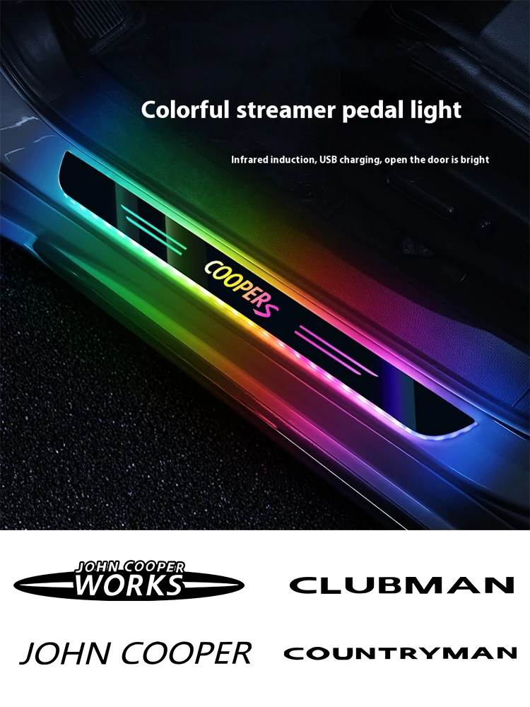 Car LED Wireless Threshold Light For MINI Countryman CooperS John-Cooperworks Joha-Cooper Clubman F54 F55 F56 F57 R54 R55 R56 58