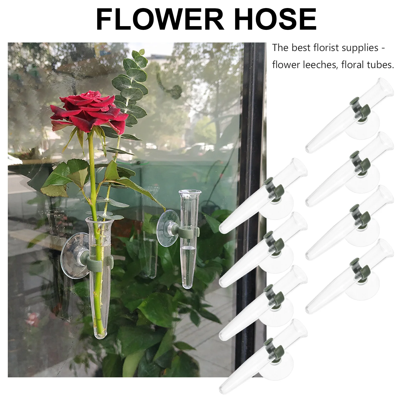 8 Pcs Flower Preservation Tube Cup Water Storage Pipe Shop Fresh Nutrition Arrangement