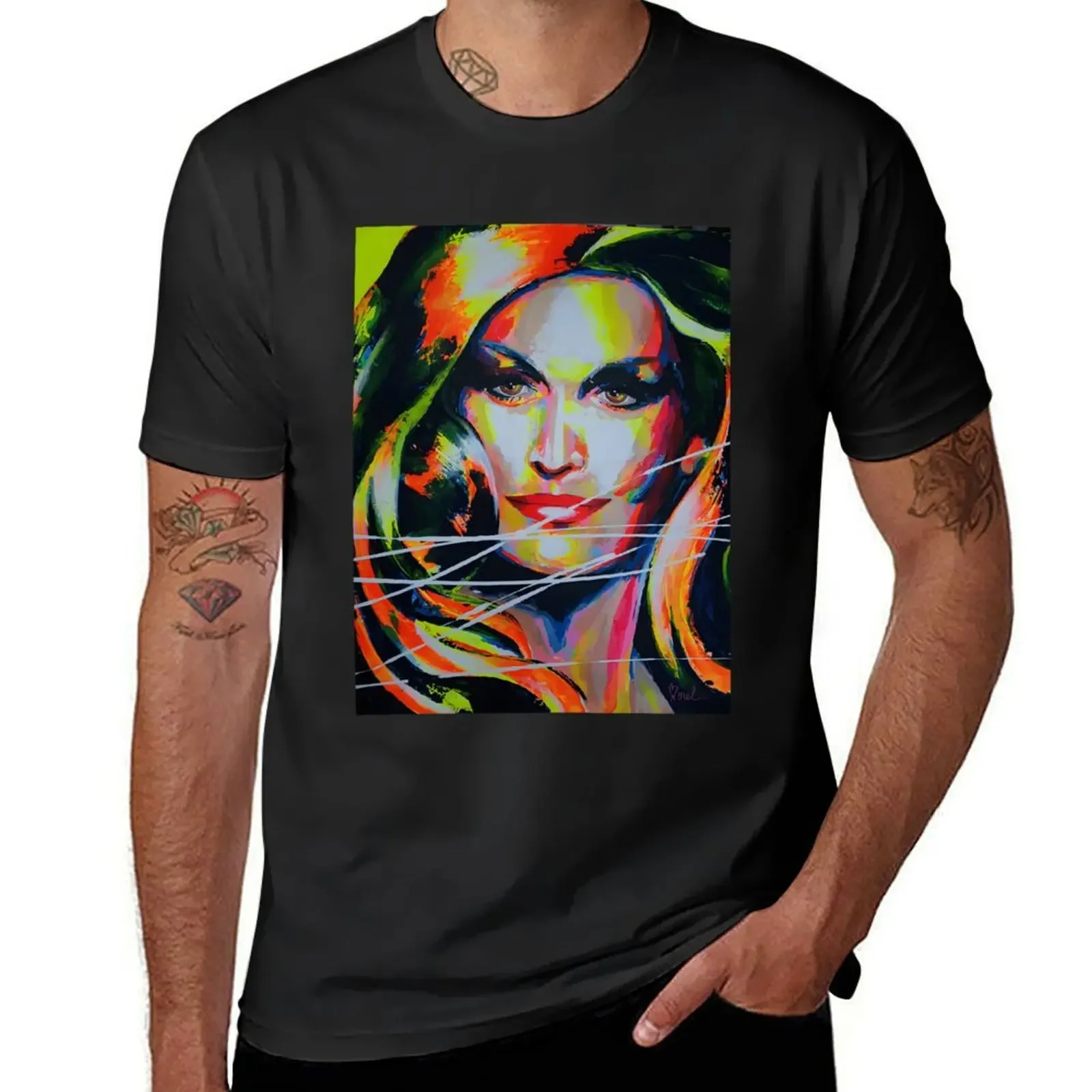 

Dalida Art painting Classic T-Shirt summer tops customs basketball graphic tees blanks plain white t shirts men