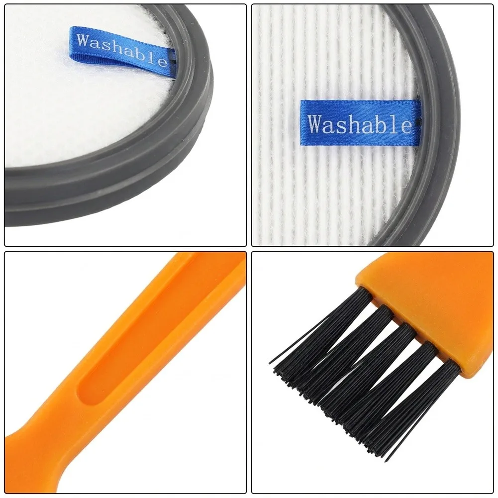 Spare HEPA Filter Set For Vipsun For WC01 Cordless Vacuums - Reusable High Efficiency Dust Catcher With Cleaning Brush