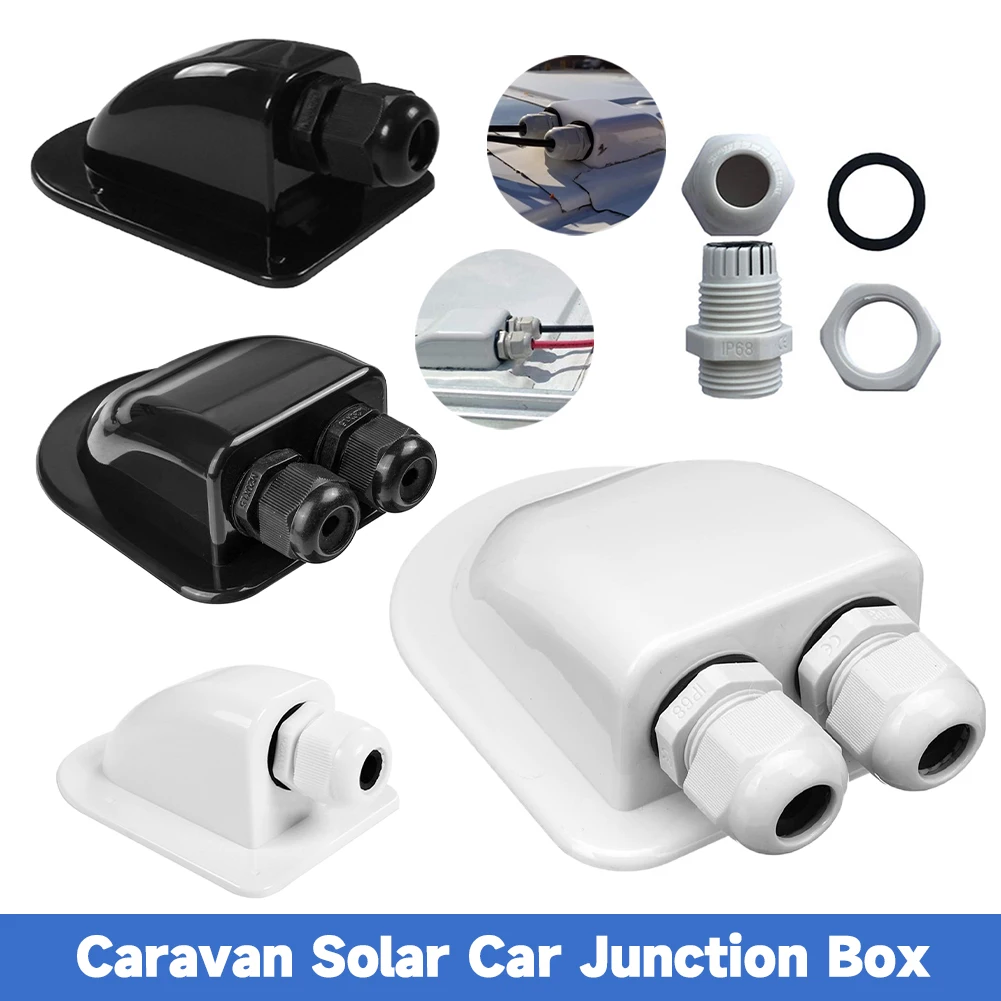 

Car Roof Wire Entry Gland Box Cable Entry Gland Box Single/Double Wire Roof Wire Entry Cable Connector Holder Camper Accessories