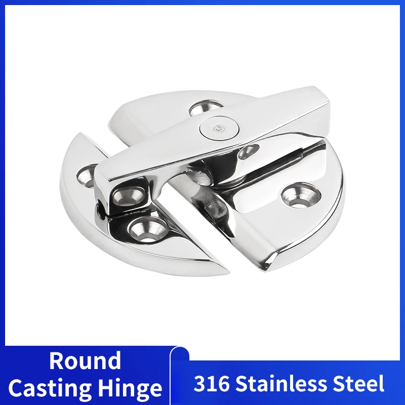 

Boat 180° Door Catch Latch 316 Stainless Steel Round Catch Latch Marine Cabinet Lock Boat Hardware Accessories