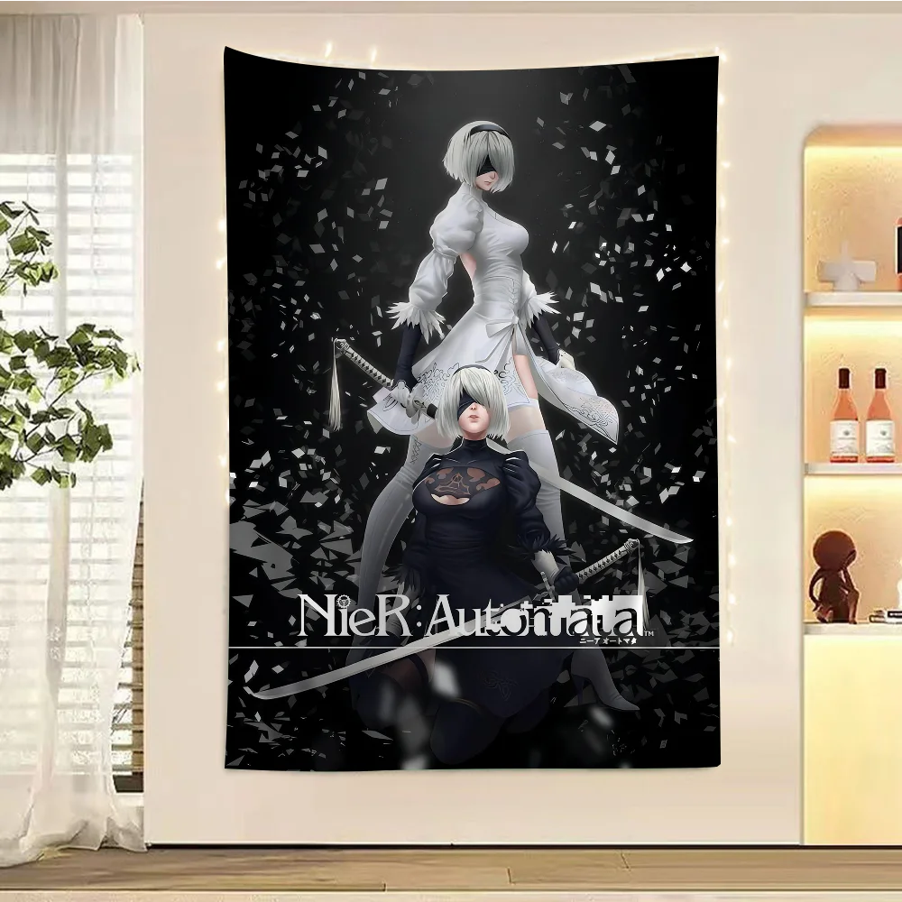 NieR Automata DIY Wall Tapestry For Living Room Home Dorm Decor Wall Art Decor