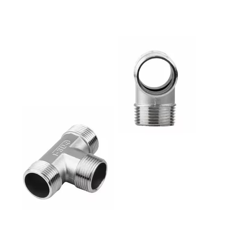 5pcs/10pcs Assorted Sizes Male Thread T-Junction Three-Way Connector for Plumbing And Home Improvement