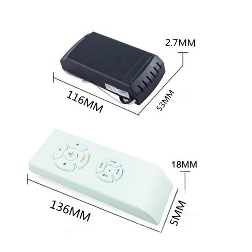 Imagem -03 - Universal Ventilador de Teto Controle Remoto Kits Velocidade do Ventilador Luz & Cronometragem Receptor Controle sem Fio para Lâmpada Ventilador Teto