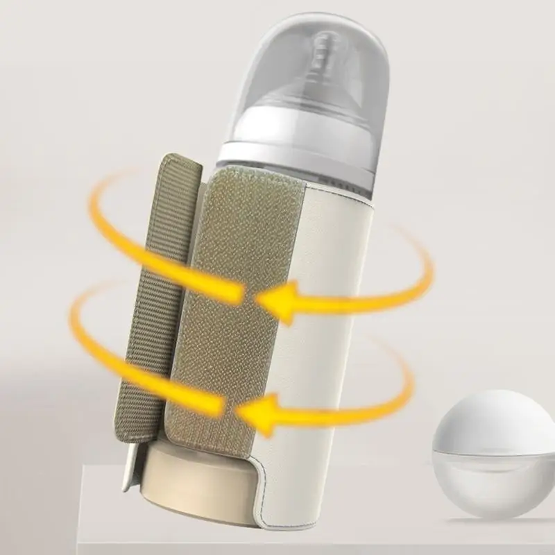 D5QA Scaldabiberon USB C con controllo intelligente della temperatura per genitori in viaggio Manicotto per biberon regolabile a