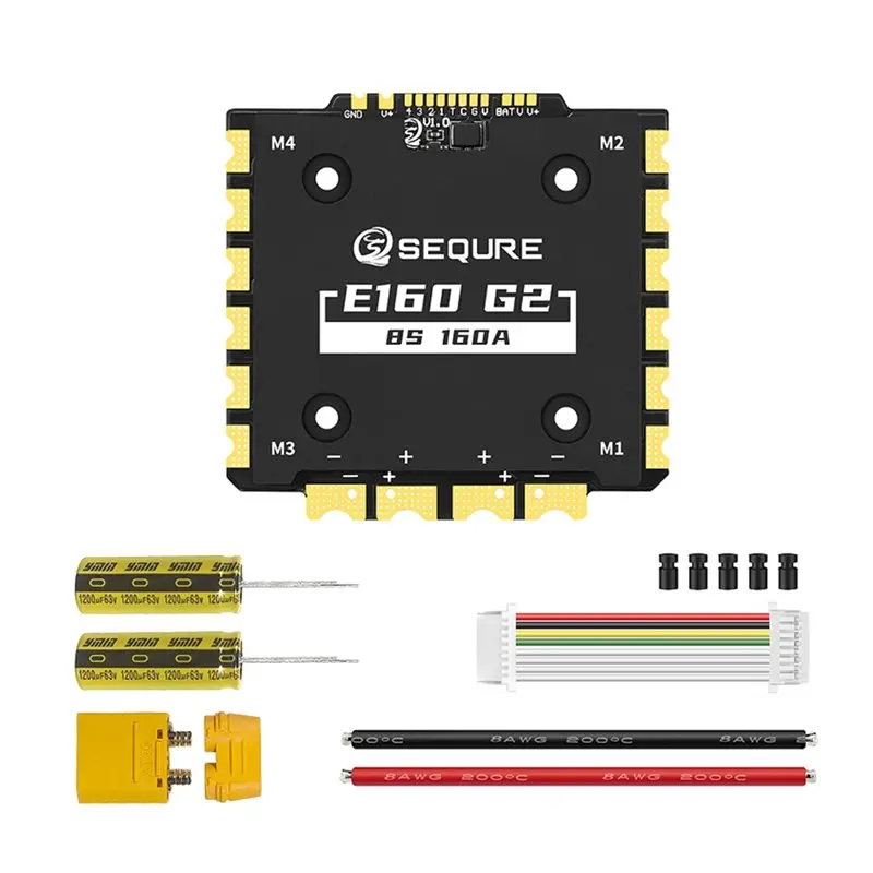 【NEW USER EXCLUSIVE】SEQURE E160 G2 4-12S 160A 4IN1 ESC For FPV Drone Racing With AM32 Firmware ESC Kit