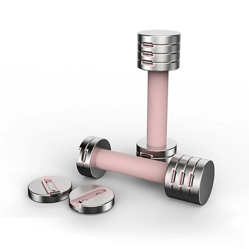 

Gym Exercise New Model Nickel-plated Frosted Process Quick Adjustment Yoga Dumbbells Suitable For Office And Home 2025 New 2025