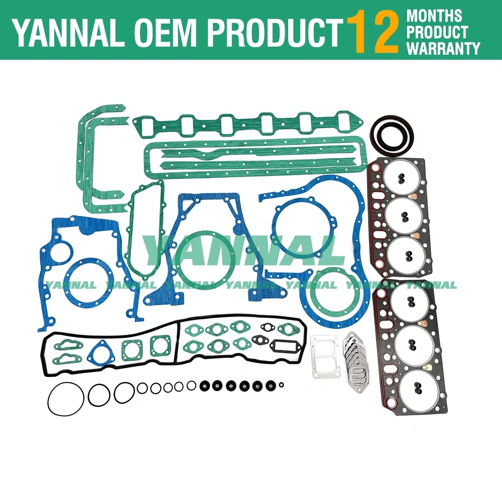 D2366 DE12TI DE12TIS D2366T full overhaul gasket kit for Doosan Daewoo engine