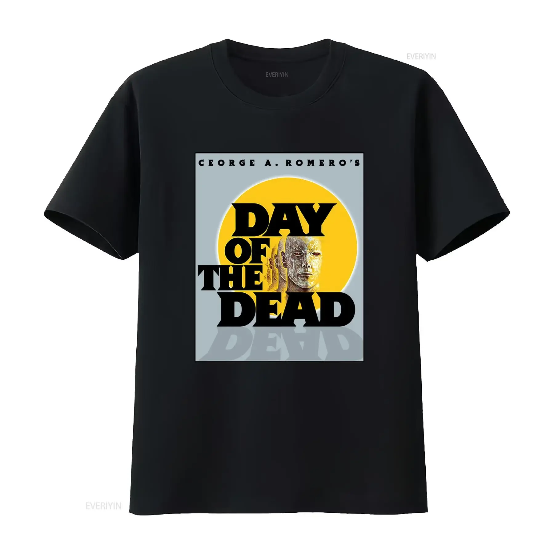1985 George A Romero's Day of the Dead Movie T Shirt Heavy Cotton vintage Washed Stretched fashion Versatile Casual streetwear