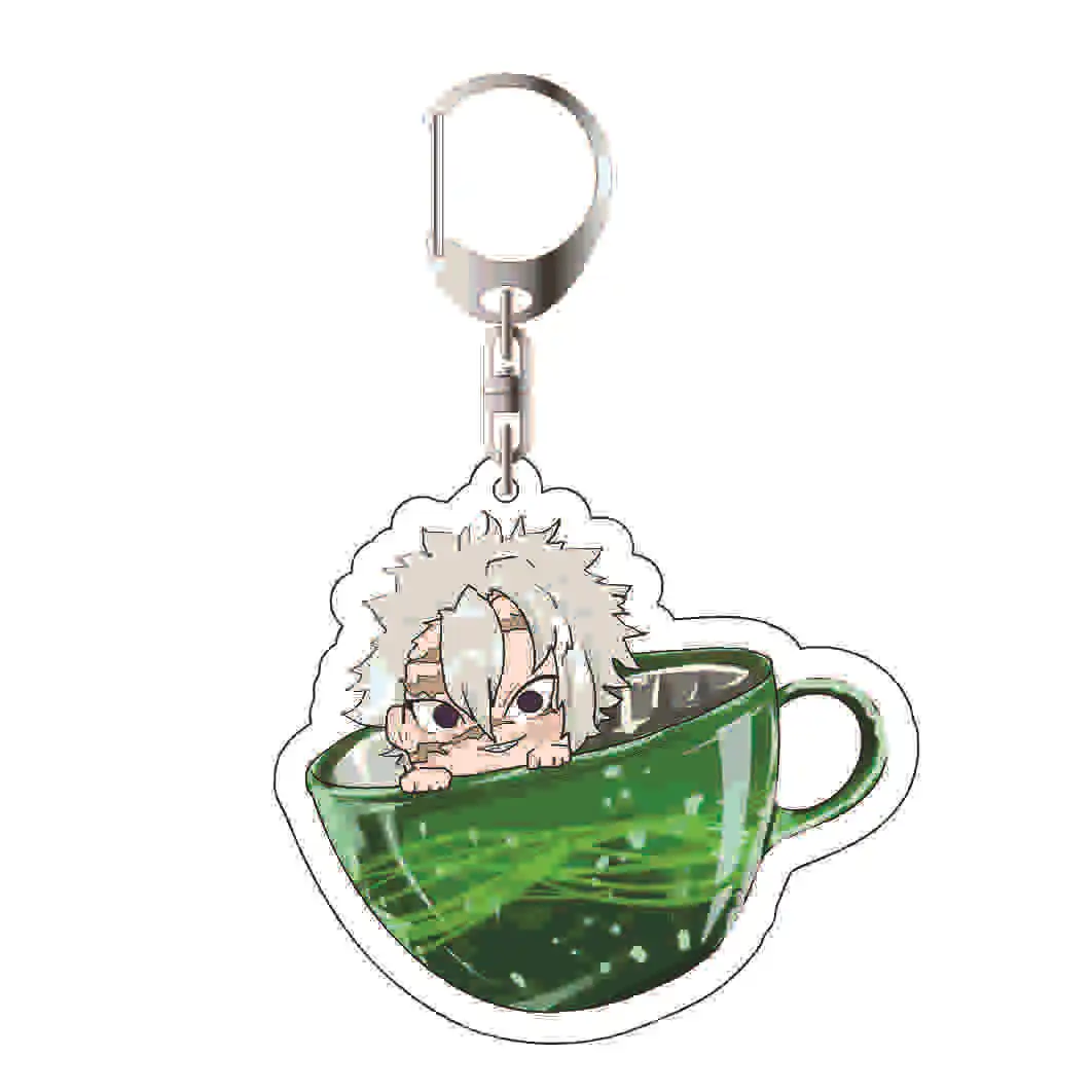 شيطان القاتل المفاتيح Nezuko Kamado Tanjiro Giyu Tomioka Zenitsu Agatsuma Shinobu Kocho أنيمي قلادة ملحق هدية لمحبي