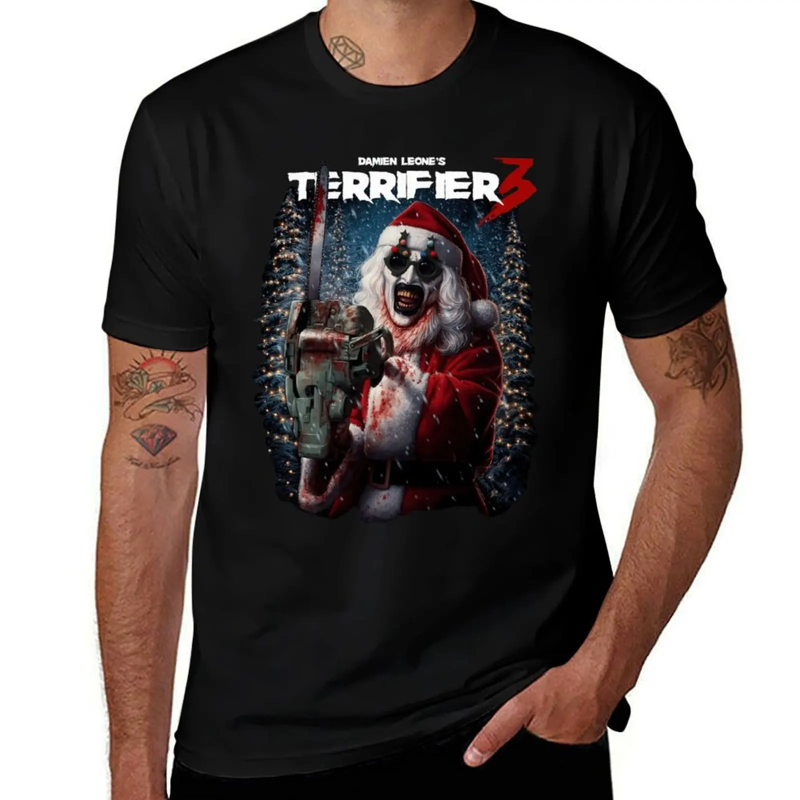 

Terrifier 3 Christmas T-Shirt man t shirt summer t shirts for man graphic tees mens graphic t shirts T-Shirt