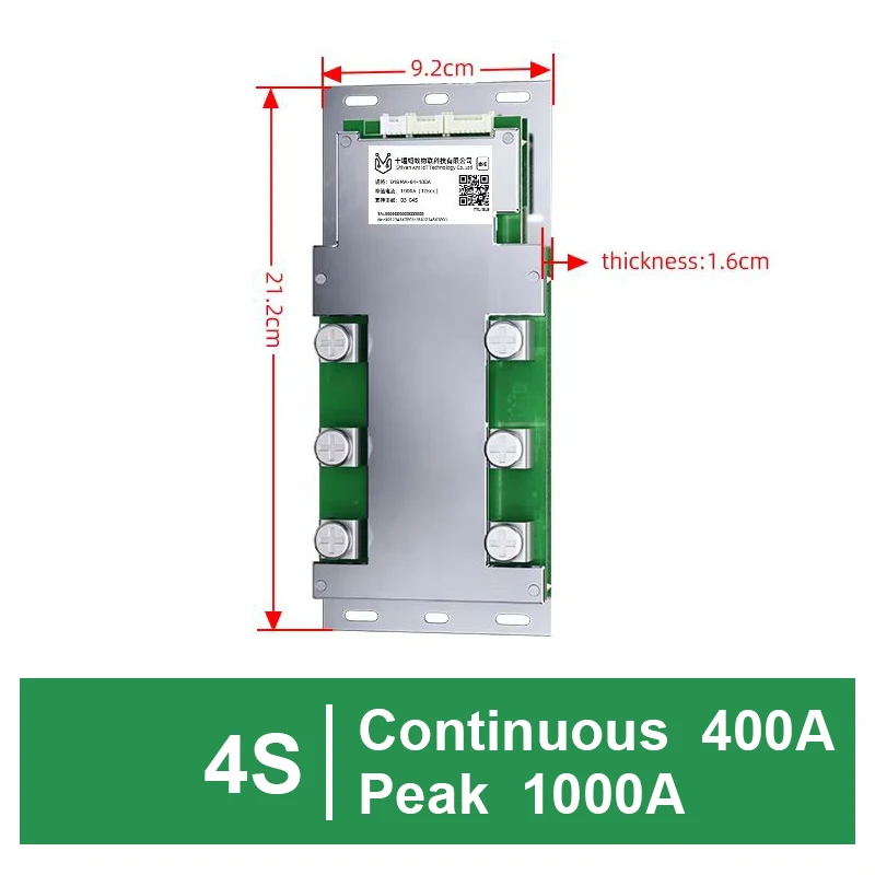 SMART BMS 400A 420A HighCurrent 4-30S BMS voor Lifepo4 Li-ion batterij met BT UART voor golfkar EV en industriële energieopslag